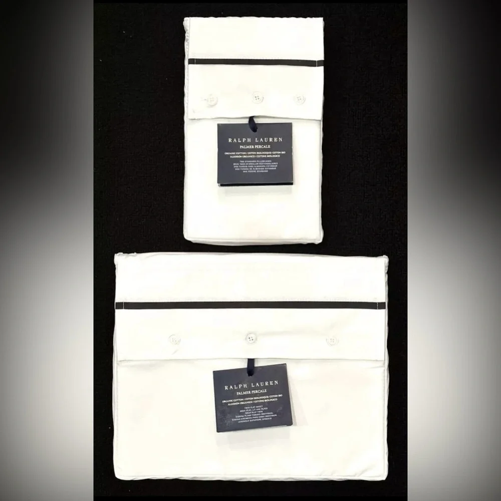 $250 NEW RALPH LAUREN HOME TWIN FLAT SHEET & PILLOWCASES SET LOFT GRAY PALMER
